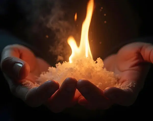 What does salted with fire mean?